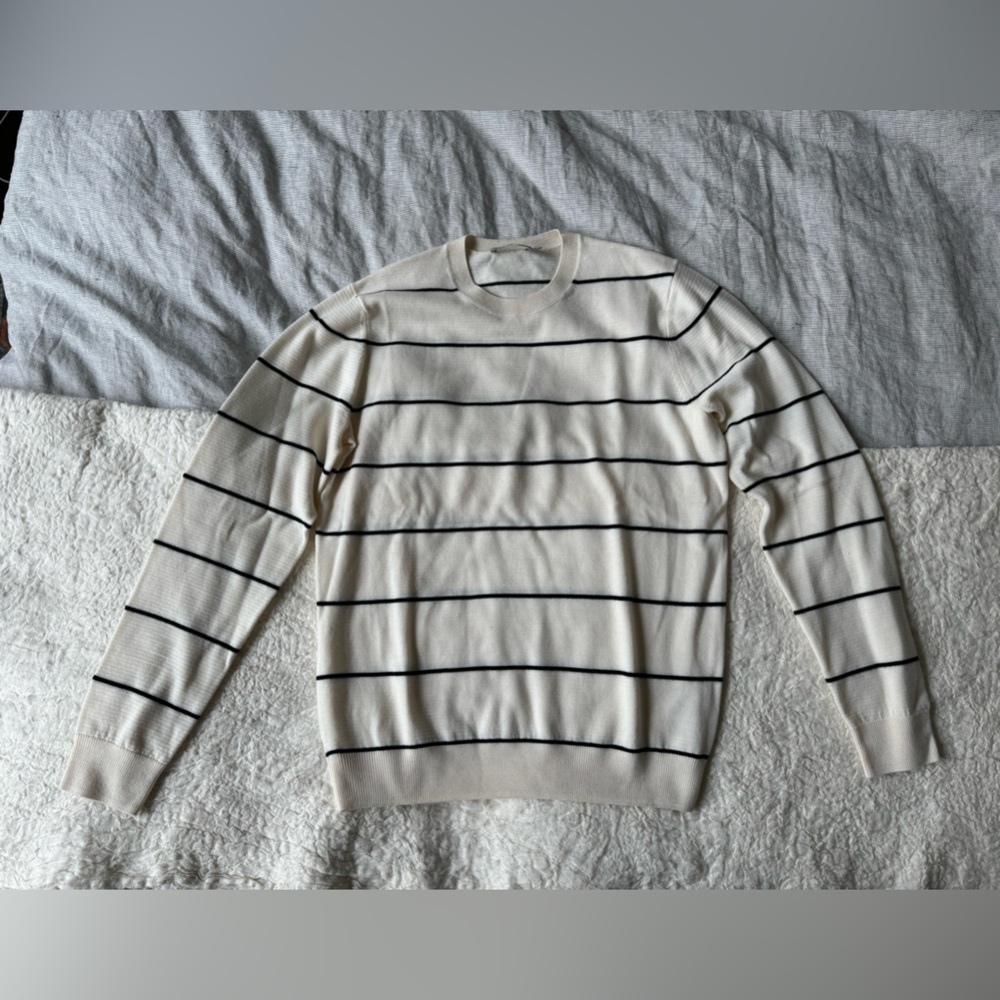 Vince Striped Merino Wool Sweater